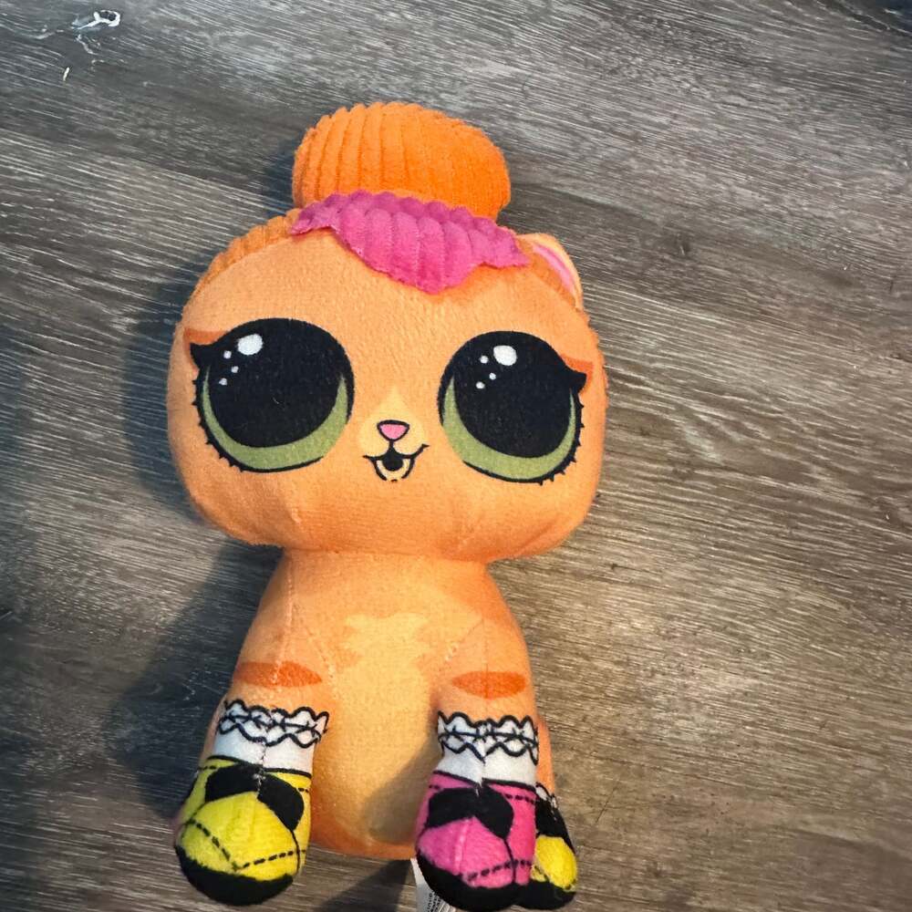 LOL Surprise PET Neon Orange KITTY CAT 8" Plush DOLL